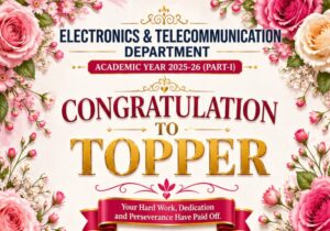Toppers in E&TC department for AY 2025-26 part I