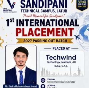 “🌍✈️Proud Placement Achievement: Our Student Secures a Career Opportunity in Dubai!”